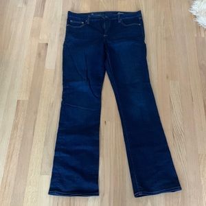 GAP dark wash straight leg jeans